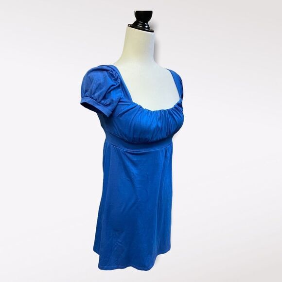 Le CHATEAU | Blue Puff Sleeve Shirt - Picture 2 of 4